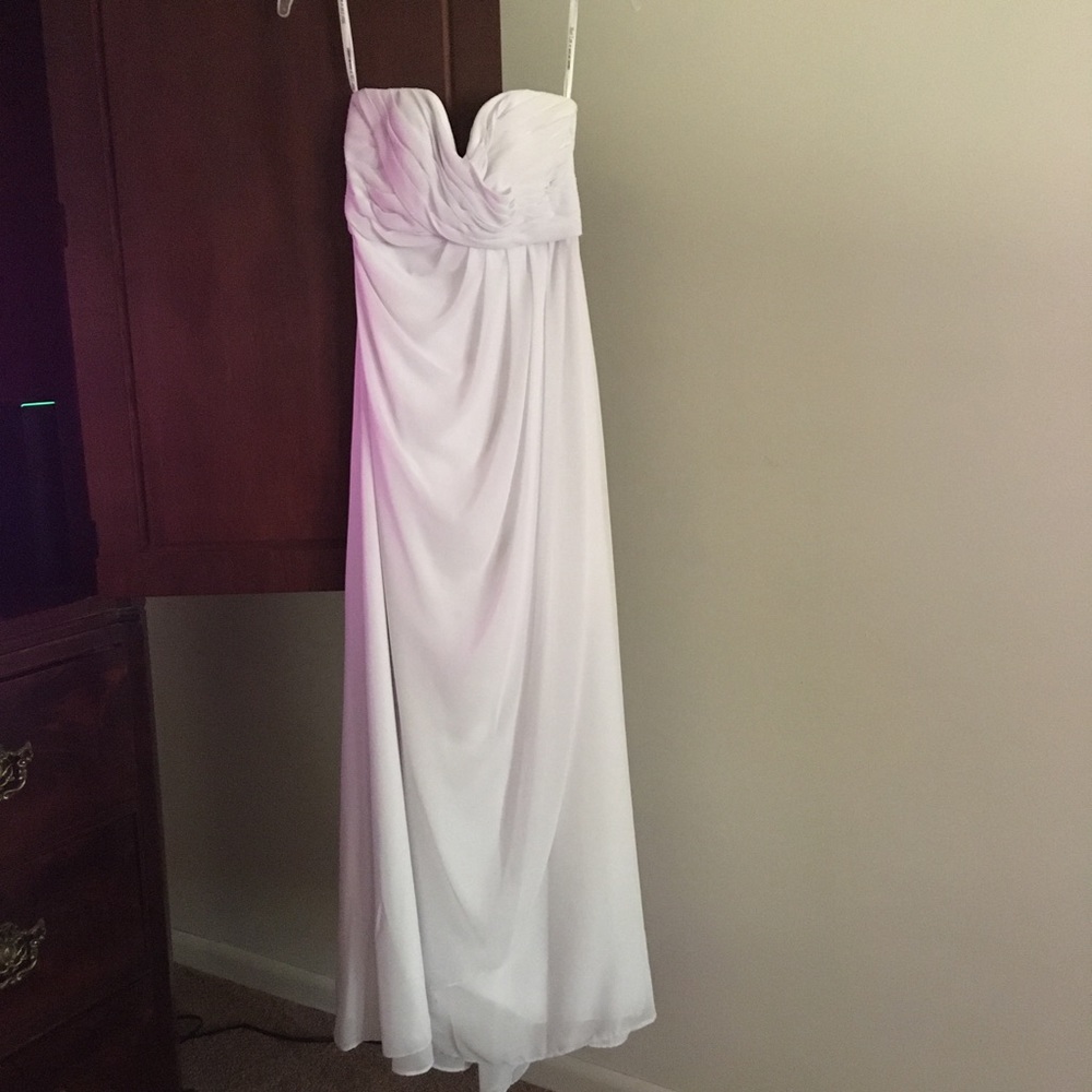 Mori Lee formal gown white